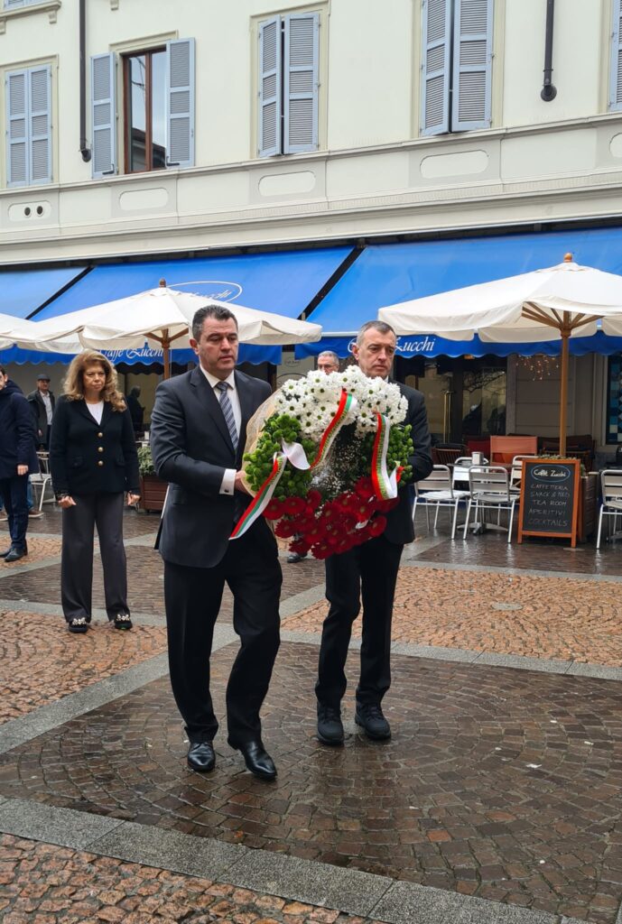 Monza visita presidente della Bulgaria posa fiori