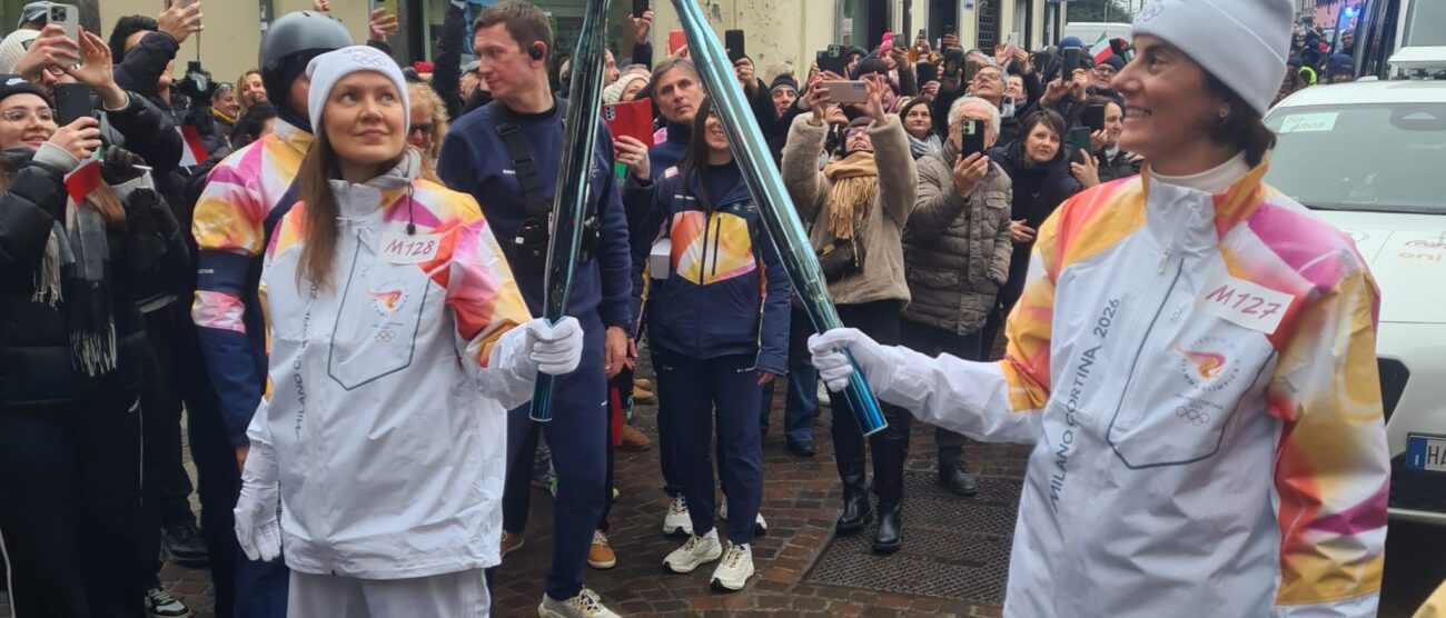 Olimpiadi MIlano Cortina fiaccola Meda Masciadri