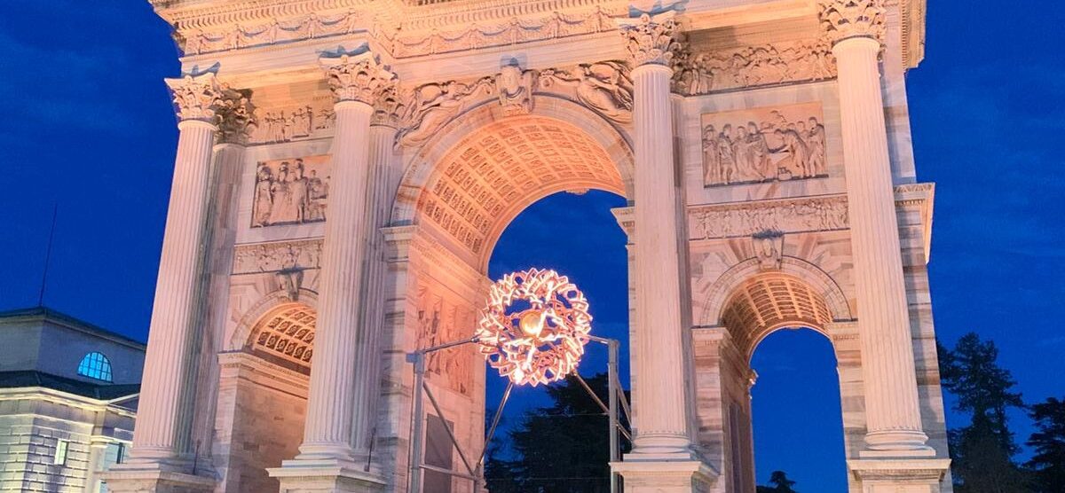 Olimpiadi Milano Cortina 2026 Arco della Pace Braciere - foto ilCittadinoMB