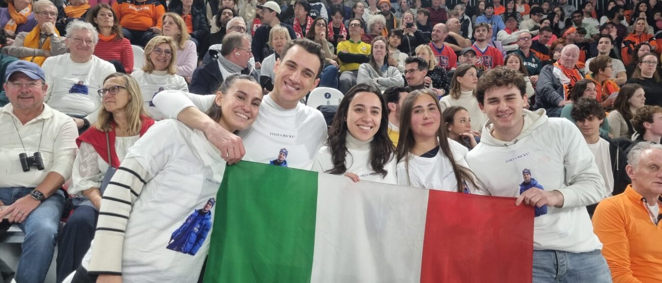 Olimpiadi Milano Cortina Nova Milanese Riccardo Lorello la tifoseria sugli spalti