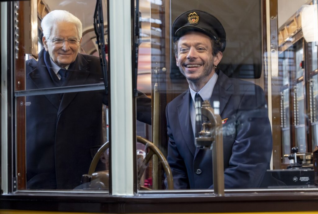 Quirinale Olimpiadi Milano Cortina Rossi Mattarella tram frontale