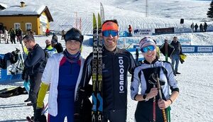 Seregno sci di fondo Enego 2026 da sinistra Calissoni Maffeis Corti