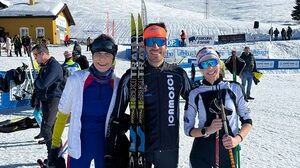 Seregno sci di fondo Enego 2026 da sinistra Calissoni Maffeis Corti