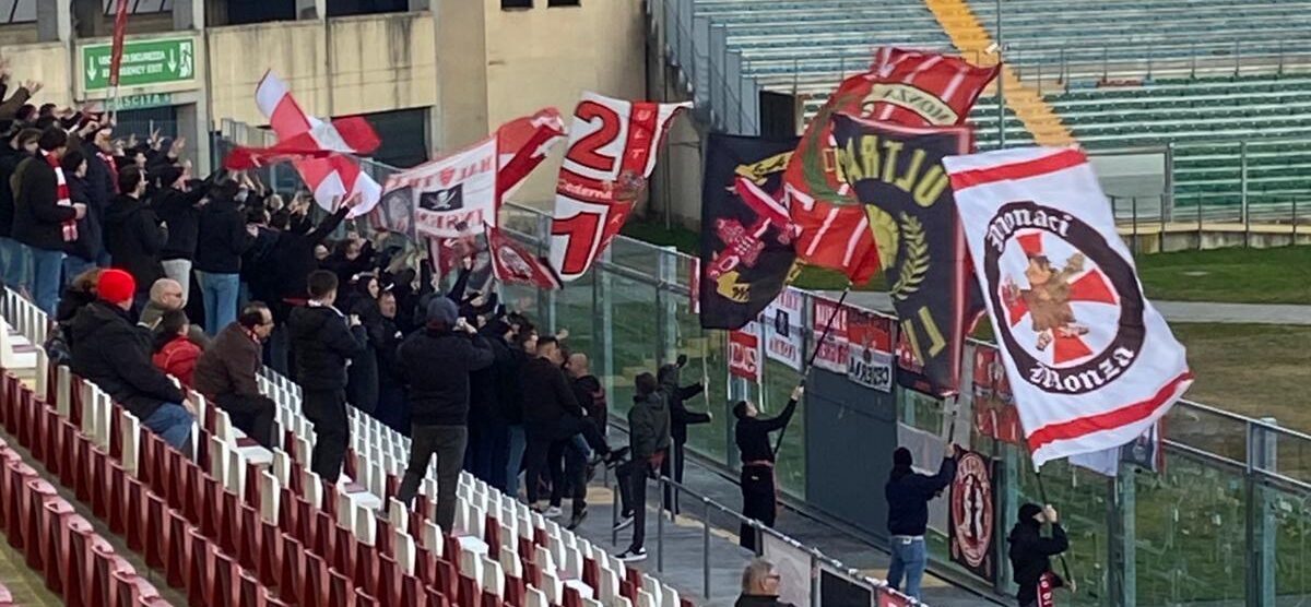 Tifosi Monza all'Euganeo di Padova