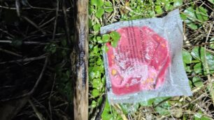 Una delle bustine rinvenute dagli agenti a Monza