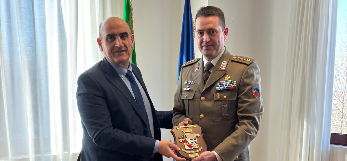 Il prefetto Roccatagliata con il colonnello Mazzei