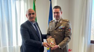 Il prefetto Roccatagliata con il colonnello Mazzei