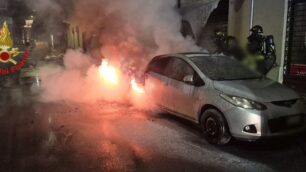 I vigili del fuoco a Seregno