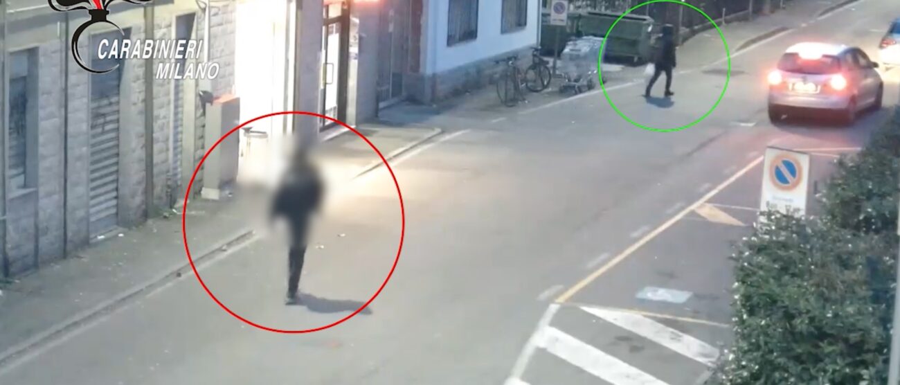 Tentato omicidio Paderno Dugnano - da video Carabinieri
