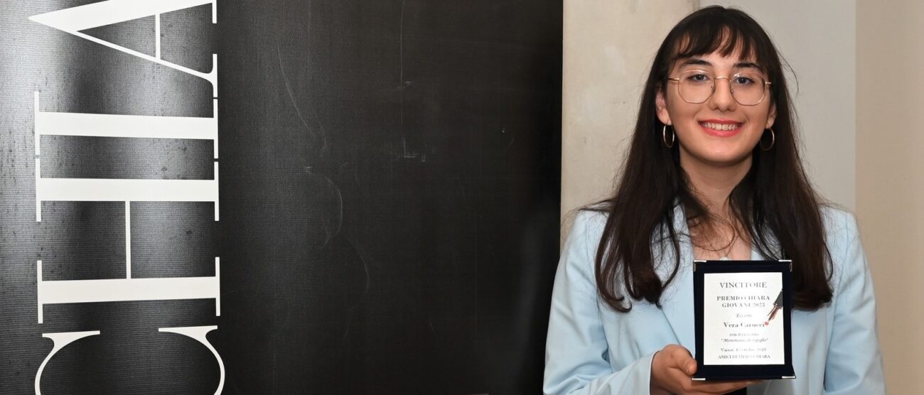 Vera Carucci al Premio Chiara giovani 2023