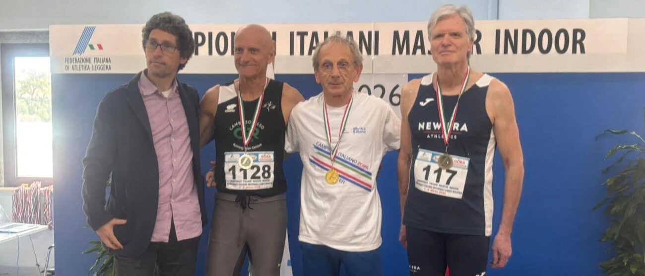 Atletica Newera Monza 2026 Battaglia Fulvio primo da destra