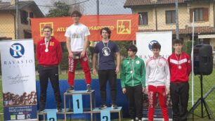 Atletica Vedano terzo da sinistra Caccialanza Samuele 2026 a Bottanuco