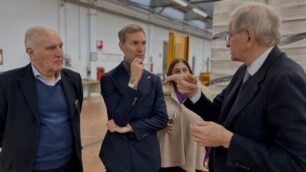 Il presidente del consiglio regionale Federico Romani a Macherio