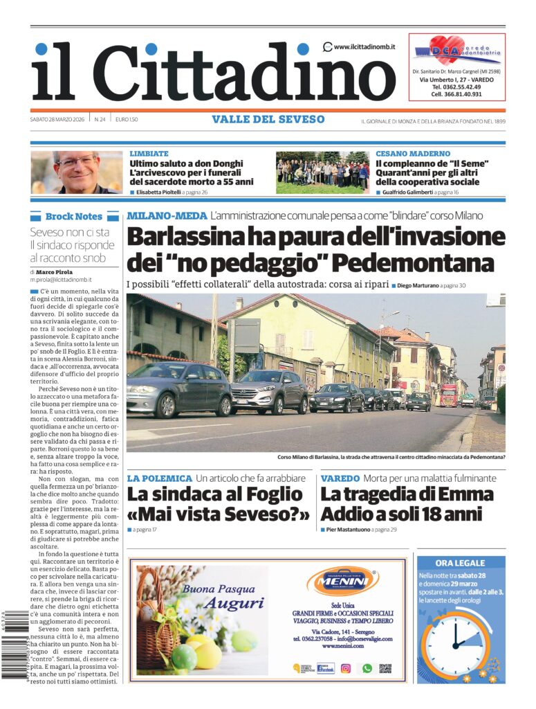 Il Cittadino prima VS 28 marzo 2026