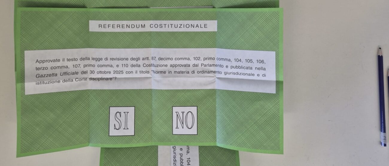 Referendum costituzionale 2026 scheda quesito