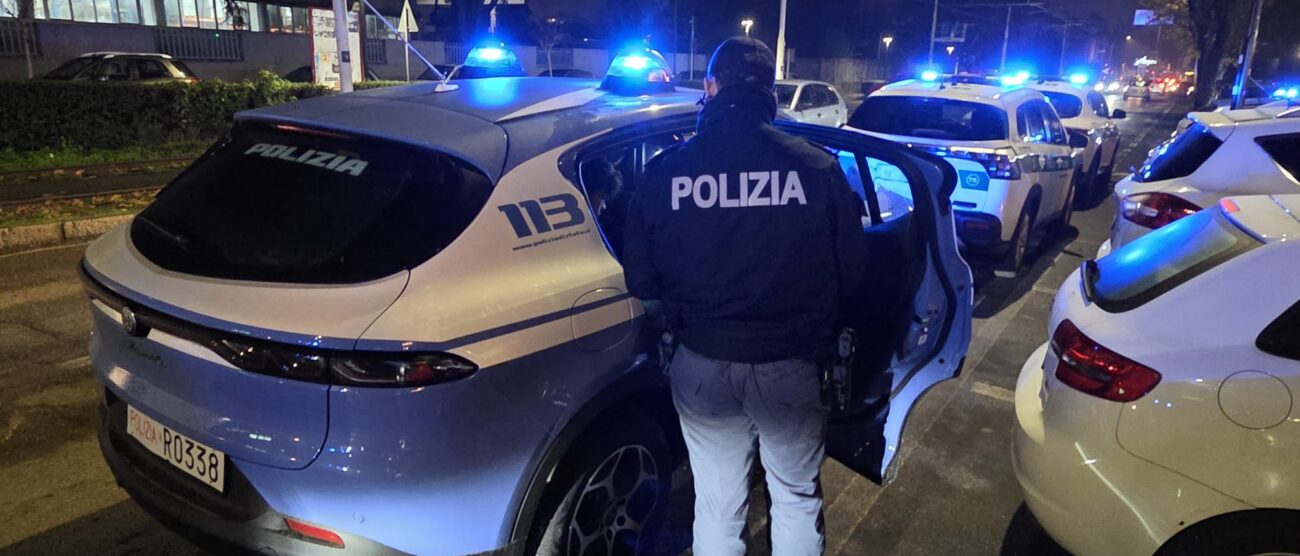 Una pattuglia della Polizia di Stato di Monza