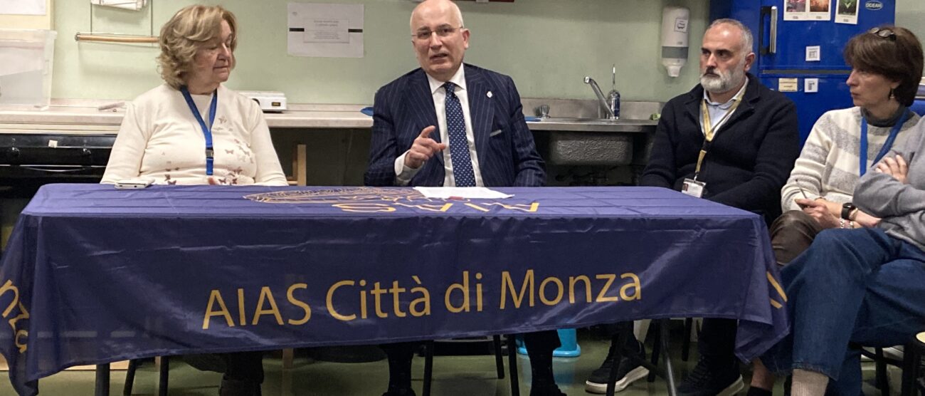 Monza Aias il tavolo con Elisabetta Bacca e Livio Valvano