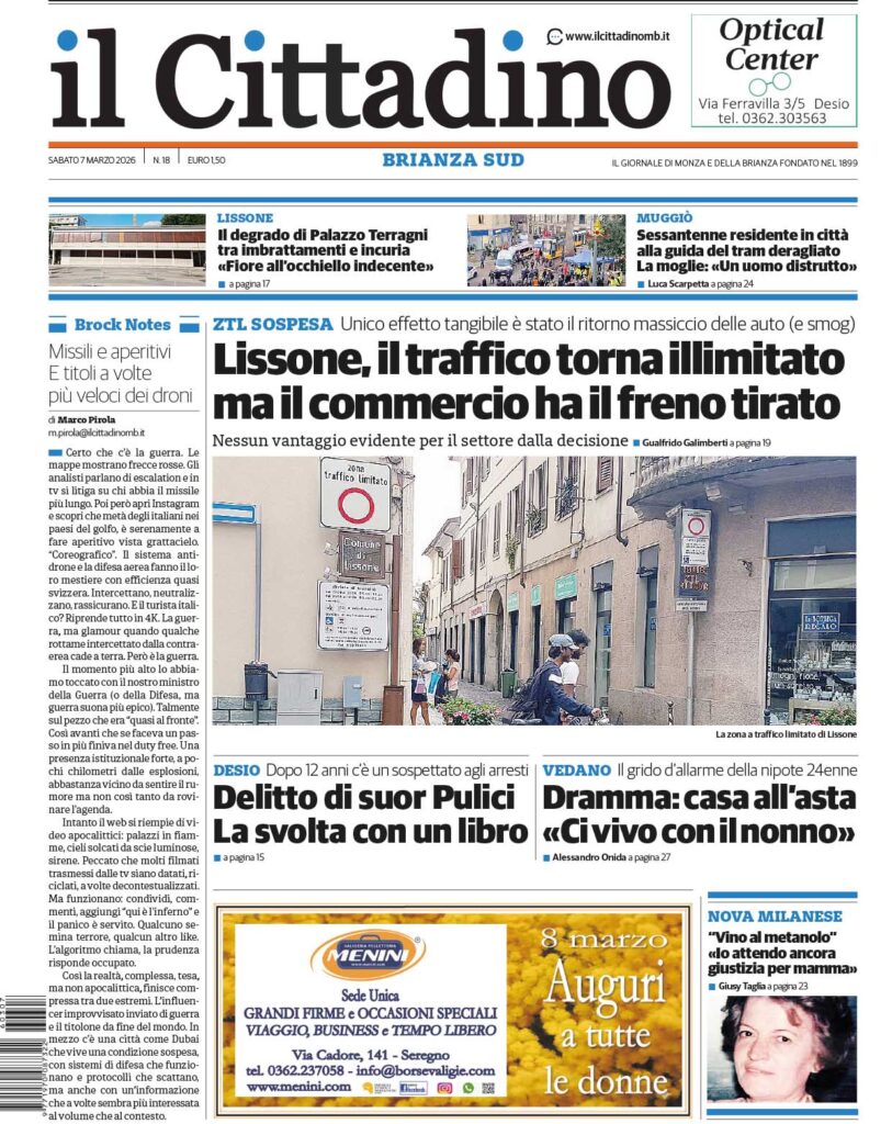 ilCittadinoMb prima BS sabato 7 marzo