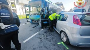 L'incidente di via Monza a Lissone