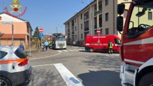 I vigili del fuoco ad Agrate