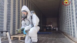 I vigili del fuoco a Muggiò