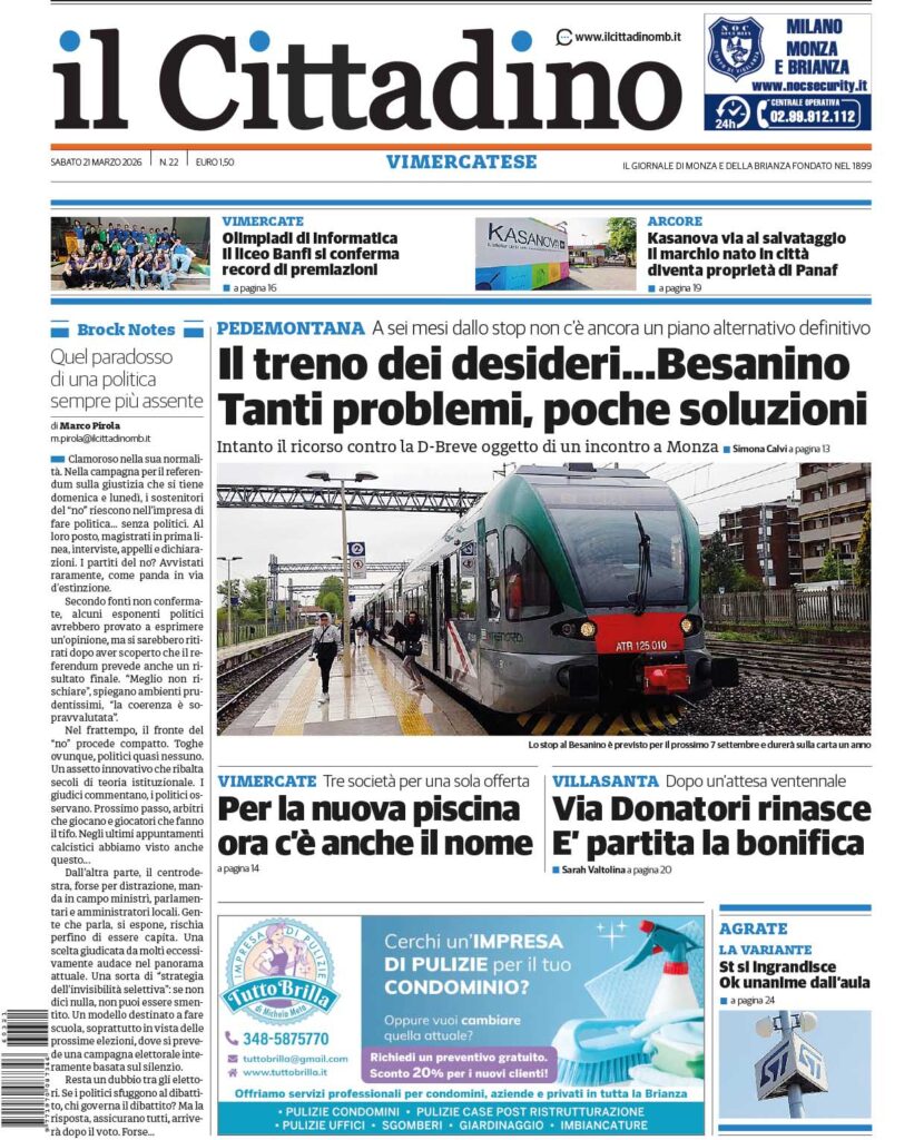 Il Cittadino prima VM 21 marzo 2026