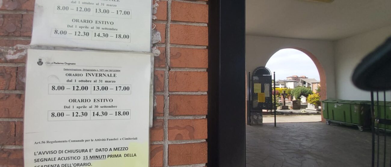 Il cimitero di Paderno Dugnano