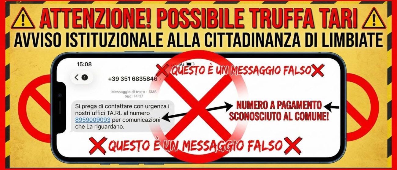 Allarme truffa Sms Tari