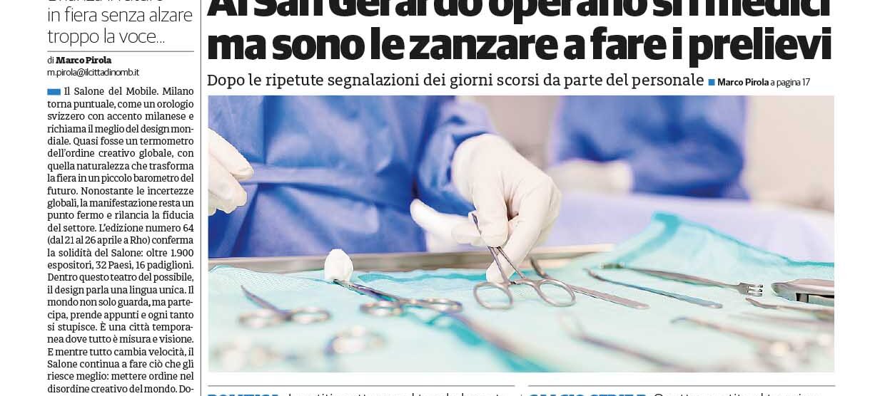 IlCittadinoMB prima pagina Monza 16 aprile 2026
