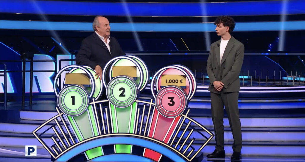 Limbiate Ruota della Fortuna Gerry Scotti Andrea finale