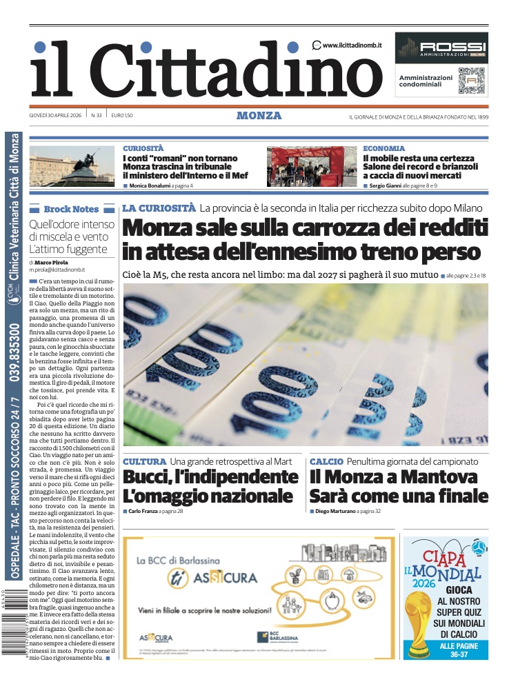 PRIMA Monza 30 aprile 2026