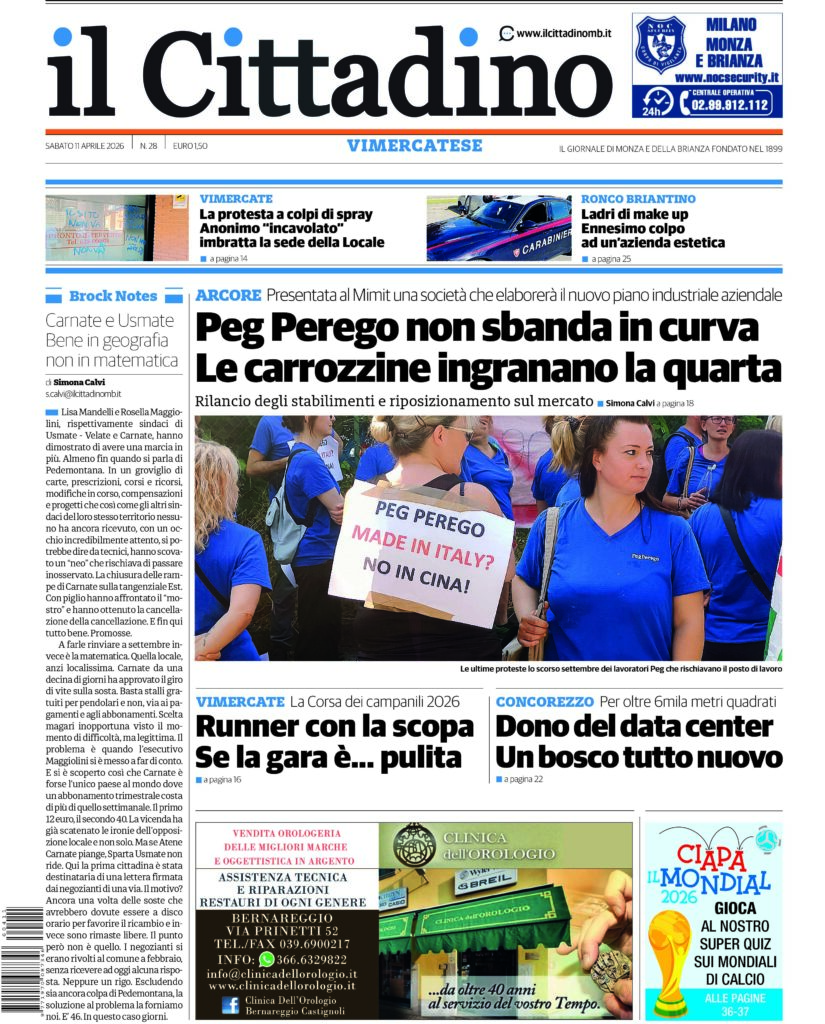 Il Cittadino prima VM 9 aprile 2026