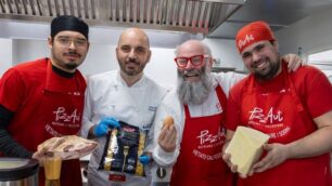 Pizzaut Barilla CareBonara Staff Acampora e chef Zaccaria