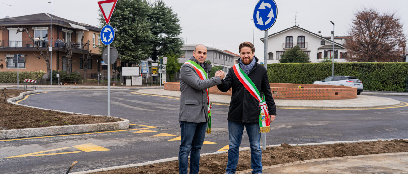 Seregno 2026 via Einaudi rotatoria apertura