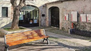 Il cortile del Museo Verri di Biassono