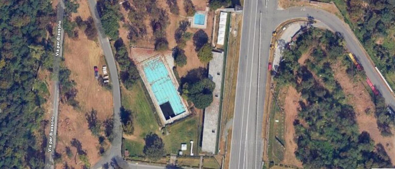Piscina parco di Monza da Google Maps