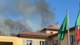 Incendio Villa Sioli Senago - foto social Magda Beretta
