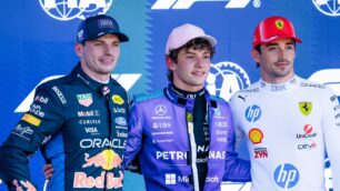 Verstappen, Antonelli e Leclerc al Gp di Miami di F1