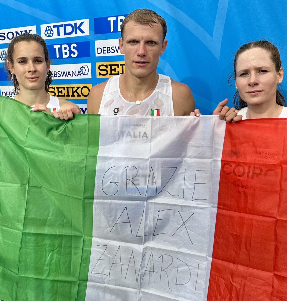 Atletica Italia omaggio Zanardi
