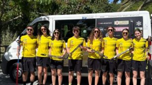 LIssone Skiroll Gruppo atleti e tecnici Polisportiva Team Brianza 2026 a Pietra Ligure
