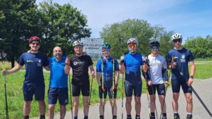 Lissone Skiroll 2026 Gruppo atleti e dirigenti a Costa Masnaga