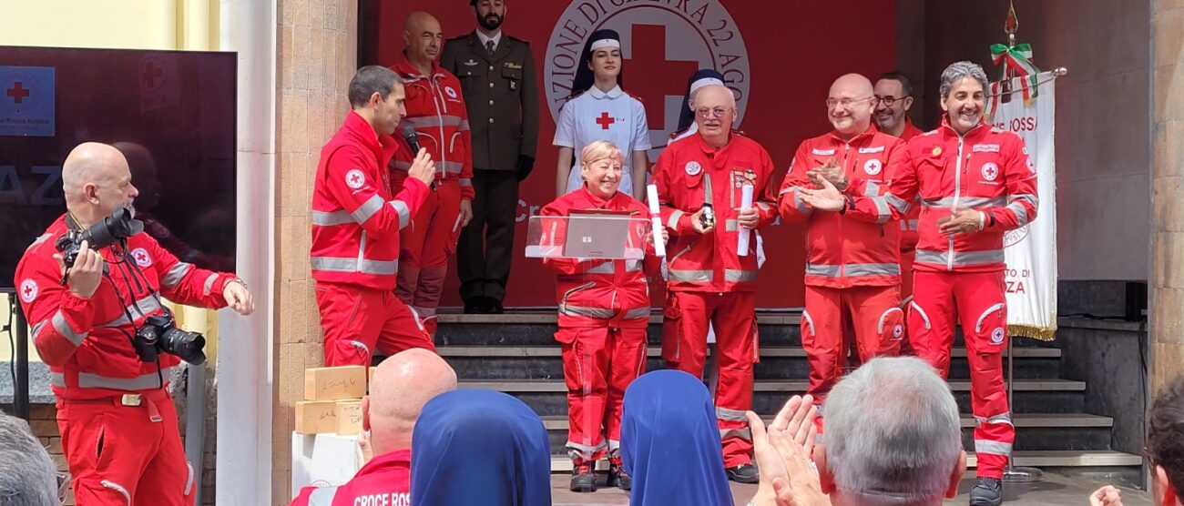 Monza Croce Rossa cerimonia Mattoni di speranza