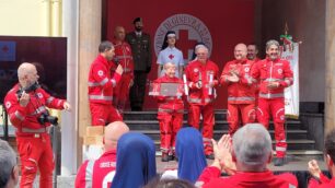 Monza Croce Rossa cerimonia Mattoni di speranza