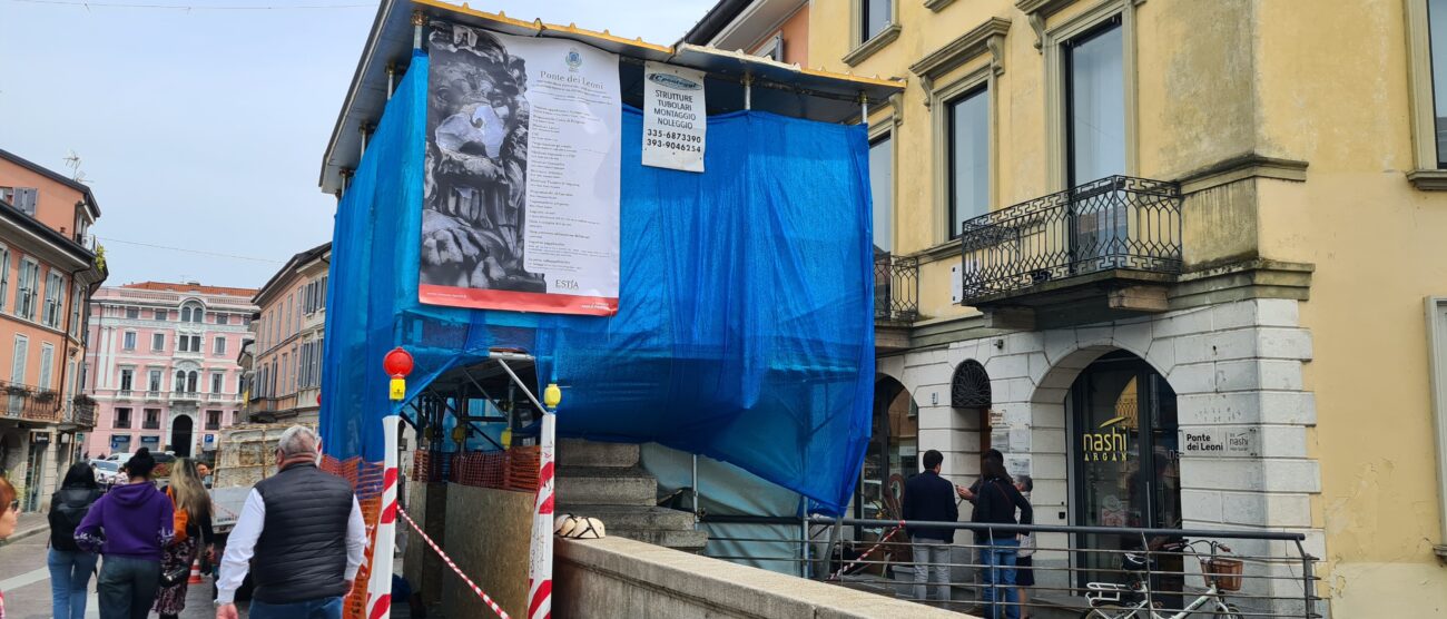 Monza ponte dei Leoni cantiere - foto Comune di Monza