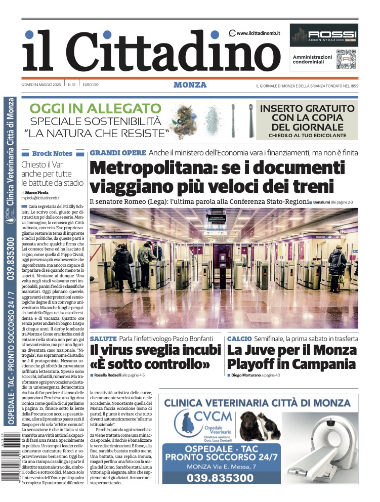 Cittadino PRIMA Monza 14 maggio 2026