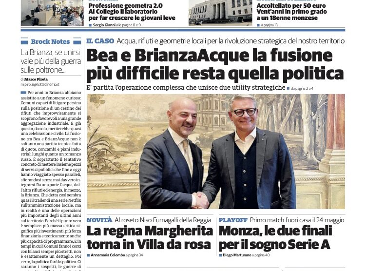 Il Cittadoino prima Monza 21 maggio