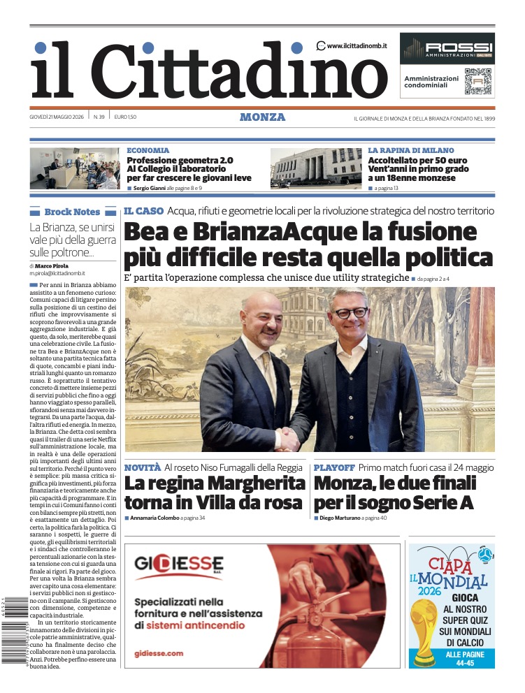 Il Cittadoino prima Monza 21 maggio