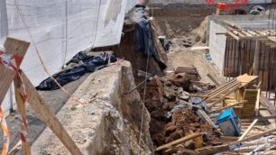 Il luogo dell'infortunio a Lissone