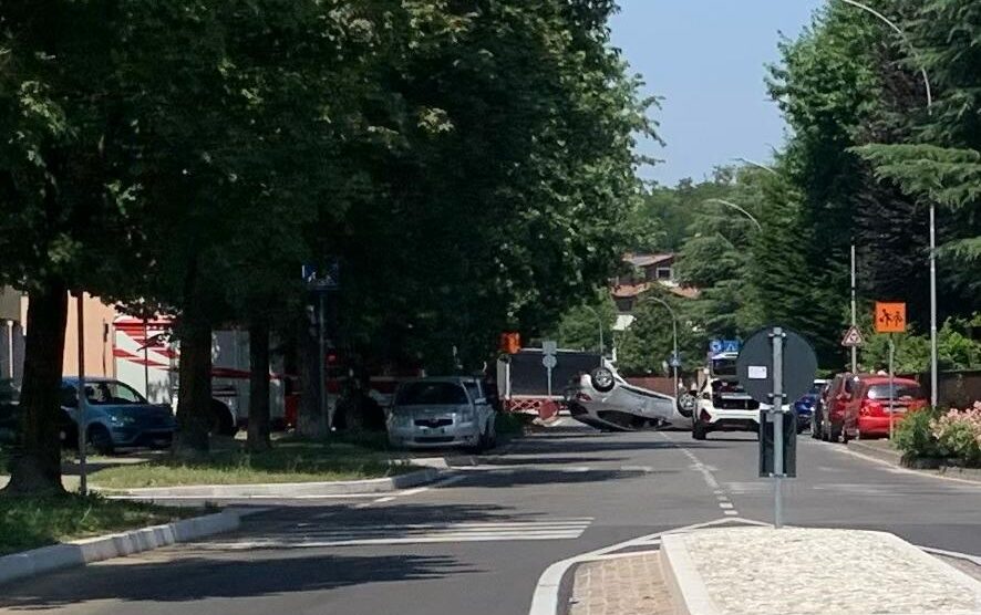 Arcore incidente via Golgi