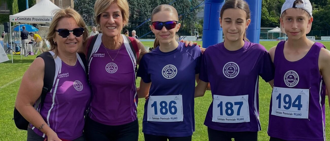 Atletica leggera 2026 Gruppo atlete PBM allo stadio Ferruccio